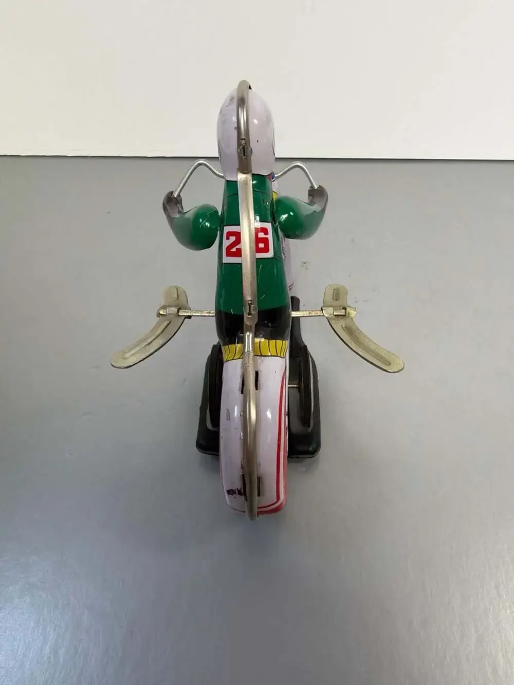 Vintage Style MS-702 Tin Wind-Up Motorcycle with Rider Toy‎